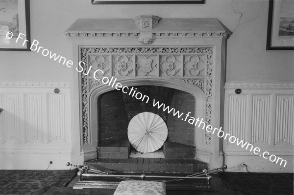 LISMORE CASTLE  DUKES STUDY FIREPLACE